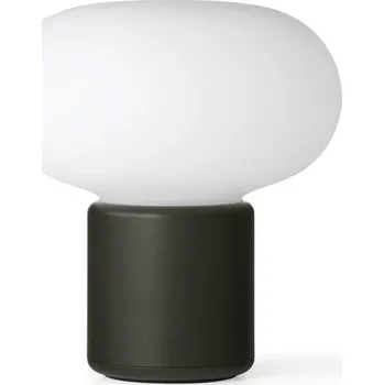 Lampička New Works, Stolní lampa Karl-Johan, bezdrátová, lesní zelená - Formadore