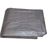 Plachta krycí stříbrná s oky 4x6m