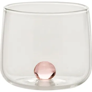 Sklenice Zafferano, Skleněný pohár Bilia Junior 100 ml růžový - Formadore