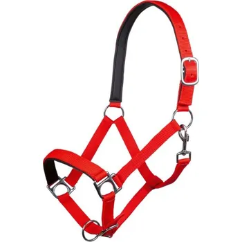 Měkce podložená ohlávka STARS červená HKM Velikost: FULL