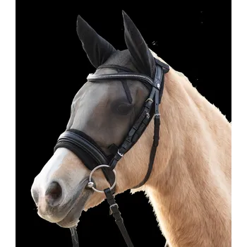 Vybavení pro koně Maska proti hmyzu jezdecká Waldhausen Barva: černá, Velikost: XWB