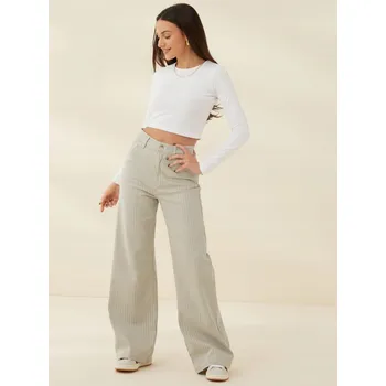 Dámské džíny MICHELLE KEEGAN BAREVNÉ DŽÍNY S PRUHY (40)