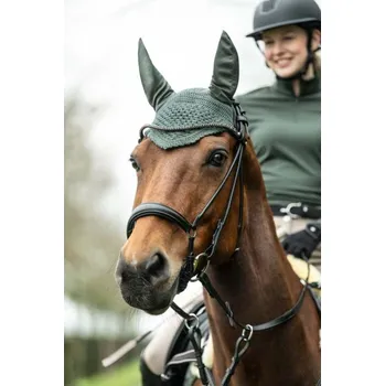 Koňská maska proti hmyzu Čabraka Daphne HKM – polyester Barva: khaki, Velikost: COB