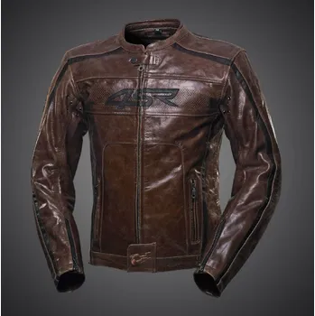 Moto oblečení 4SR Kožená Bunda Bobber Cafe Hnědá – 60