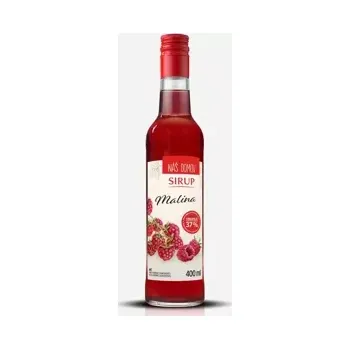 Proteinový nápoj Náš domov sirup malina 400 ml