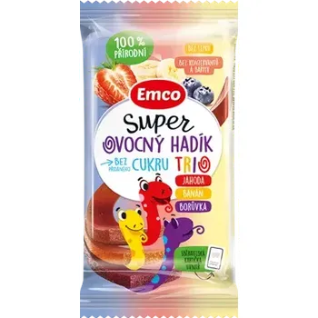 Bonbon Super ovocný hadík Trio jahoda, banán a borůvka 20 g