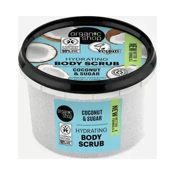 Koupelová kosmetika Hydratační tělový peeling Kokos a cukr