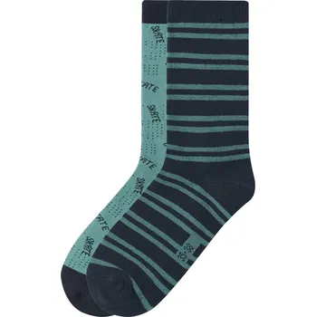 Esmara Kids Dětské ponožky s BIO bavlnou, 2 páry (zelená / navy modrá, 27-30)