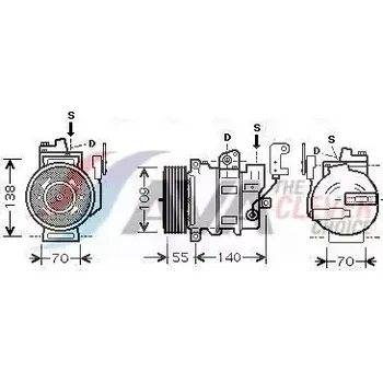 Kompresor klimatizace AVA QUALITY COOLING Kompresor klimatizace ** CLEVER FIT ** AVA AUAK187 + DOPRAVA ZDARMA!