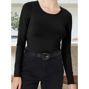 Dámské spodní prádlo Sinsay - Body s dlouhými rukávy - černá - 486EU-99X - 486EU-99X-S-1