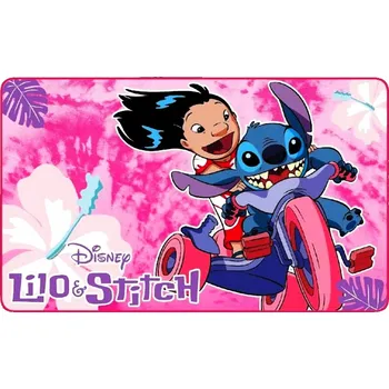 Koberec RŮŽOVÝ KOBEREC LILO A STITCH DISNEY LILO & STITCH 75x45 ORIGINÁL