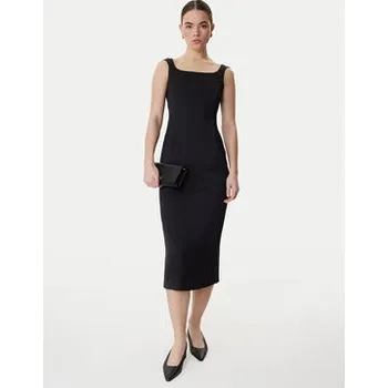 Dámské šaty Marella Koktejlové šaty Perle 2613221063 Černá Slim Fit 42