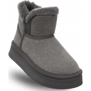 Dámská zimní obuv SOLO SOPRANI COUTURE - DÁMSKÉ BOTY - SSW521P28/01 STRASS FUR kožené