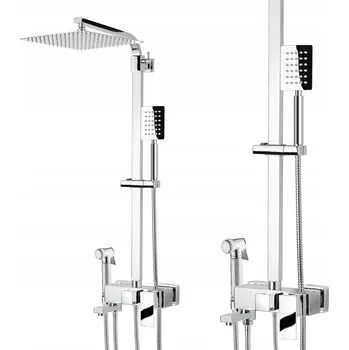 Sprchový set SPRCHOVÝ SET 4V1 SPRCHOVÝ PANEL S BATERIÍ, VÝTOKEM A SPRCHOU