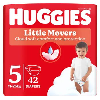 Plena HUGGIES® Little Movers plenky 5 (11-25 kg) 42 ks
