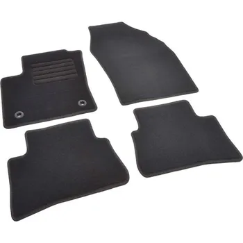 autokoberec Autokoberce textilní přesné černé / černé obšití - Toyota C-HR II (Typ AX20) PHEV (2023-) 5-sedadel