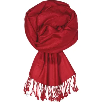 Šála Verona Lux kašmírová šála H85J_24 tmavě červená