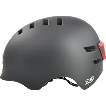 Helma na motorku Helma Eljet LED PRO, matná černá