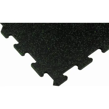 Puzzle Mosolut Fitness Puzzle Standard 102,5 x 102,5 cm, černá s 10 % zeleného EPDM 2