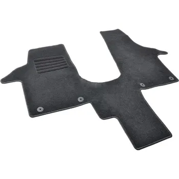 autokoberec Autokoberce textilní přesné černé / černé obšití - Volkswagen T6 (Typ SG/SH) Multivan (2015-2024) 2-sedadla