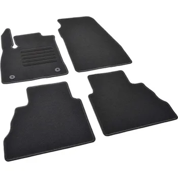 autokoberec Autokoberce textilní přesné černé / černé obšití - Ford Tourneo Courier (2023-) 5-sedadel