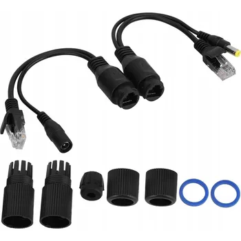 IP kamera Pasivní POE rozbočovač + injektor, černý