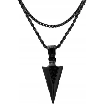 Náhrdelník Pánský náhrdelník PŘÍVĚSEK HROT šípu DVOJITÝ