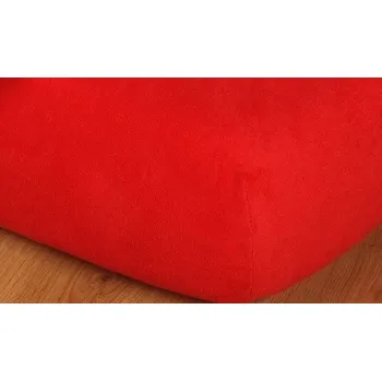 Prostěradlo froté 180x220 vysoká matrace červená