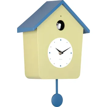 Karlsson, Nástěnné hodiny s kukačkou Cuckoo Light, světle zelené - Formadore