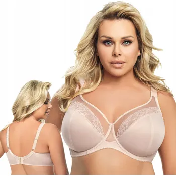 Dámské spodní prádlo Podprsenka GORSENIA K441 LUISSE měkká béžová 70I Pohodlná a odolná podprsenka