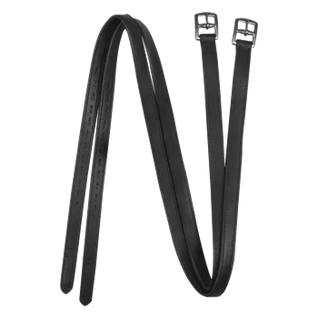 Třmenové řemeny Premium Waldhausen černé 25 mm Barva: černá, Velikost: 130 cm