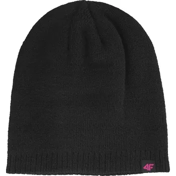 Čepice 4F zimní čepice beanie černá, univerzální velikost