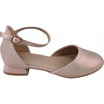 Dívčí obuv Dívčí sandály na podpatku NEWS 5603 béžové, velikost 31