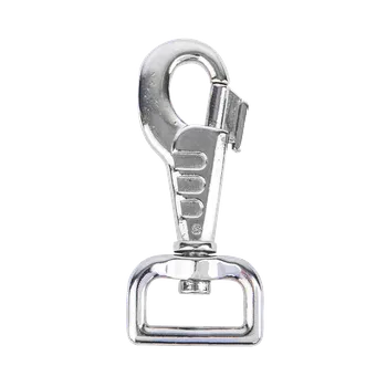 Horolezectví Karabina D-Ring Waldhausen – 8 cm, otočná, pevná kovová konstrukce