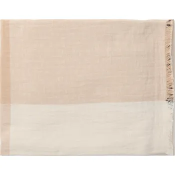 deka Marc O'Polo, Pléd Erlend s kostičkami 200 x 200 cm béžovo-černý - Formadore