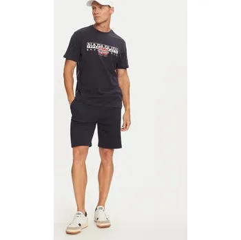 Pánské tričko Napapijri T-Shirt S-Aylmer NP0A4HTO Tmavomodrá Regular Fit 3XL