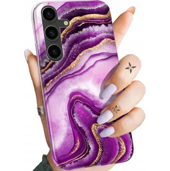 Pouzdro na mobilní telefon Hello Case pro Samsung Galaxy S24 s fialovým Zadní Kryt