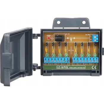 Napájecí rozbočovač Delta LZ-8/POL s 8 výstupy 24 V DC a pojistkami