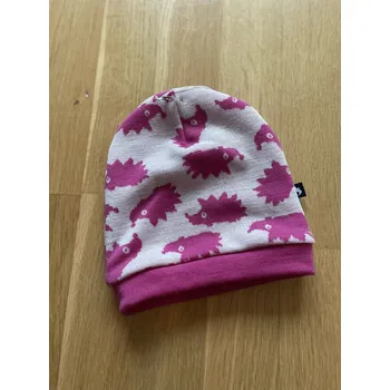 Čepice Merino čepice dvouvrstvá - ježek růžová, Duomamas Velikost: 12-18 měsíců