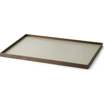 Šperkovnice Gejst, Dekorativní podnos Frame tmavý dub L šedý - Formadore