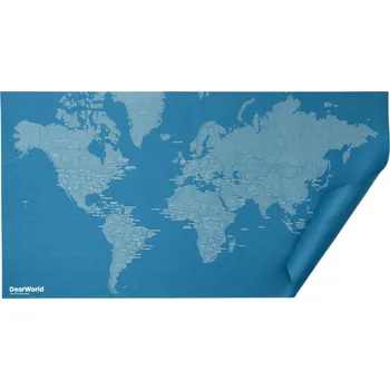 Palomar, Nástěnná dekorace Dear World mapa světa s názvy zemí nebesky modrá - Formadore