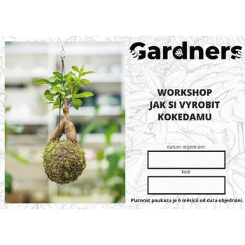 Gardners Workshop – Jak si vyrobit kokedamu (flexibilní termín)