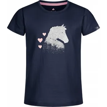 Jezdectví Dětské triko Lucky Gabi ELT Barva: tmavě modrá, Velikost: 152-158