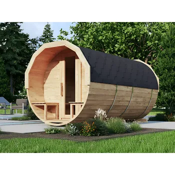 Sudová sauna 350 cm s předsíní a s terasou