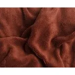 Prostěradlo Mikroflanel 180x200 cm tmavě hnědá