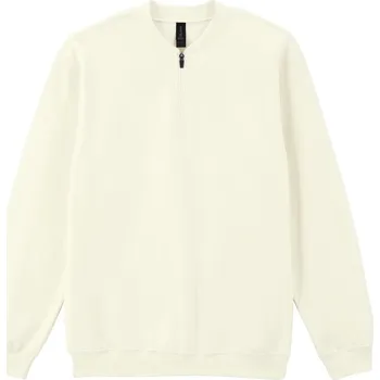 Pánská móda Gildan Mikina Softstyle Midweight Adult Fleece 1/4 Zip Velikost: 2XL, Barva: smetanová
