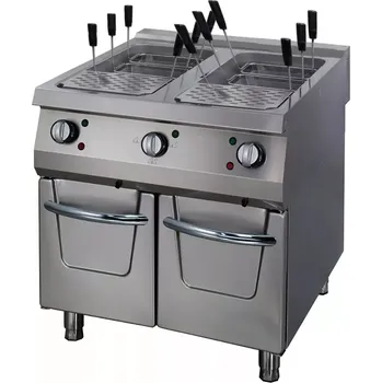 Kuchyňský gril Maxima Vařič těstovin Premium - elektrický - 400V - dvojitá jednotka - hloubka 90 cm | 09398618