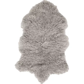 Koberec Esbeco Dekorační kožešina Tibet, pravá ovčí kůže, 100 × 70 cm, světle šedá&nbsp;FA11001301TLG