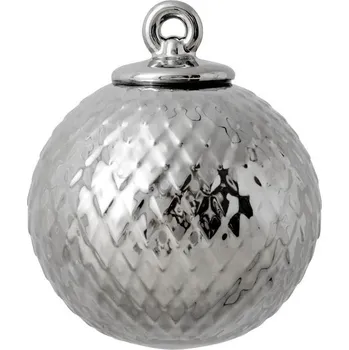 Vánoční dekorace Lyngby, Vánoční ozdoba Rhombe 7 cm stříbrná - Formadore