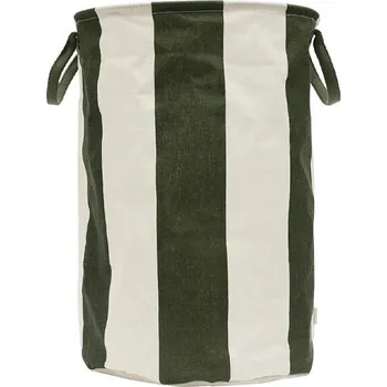 Úložný box OYOY, Koš na prádlo nebo pro skladování Kara, 54 cm, zeleno-béžový - Formadore